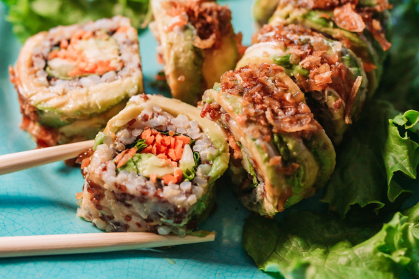 Sushi vegano en SushiSom.