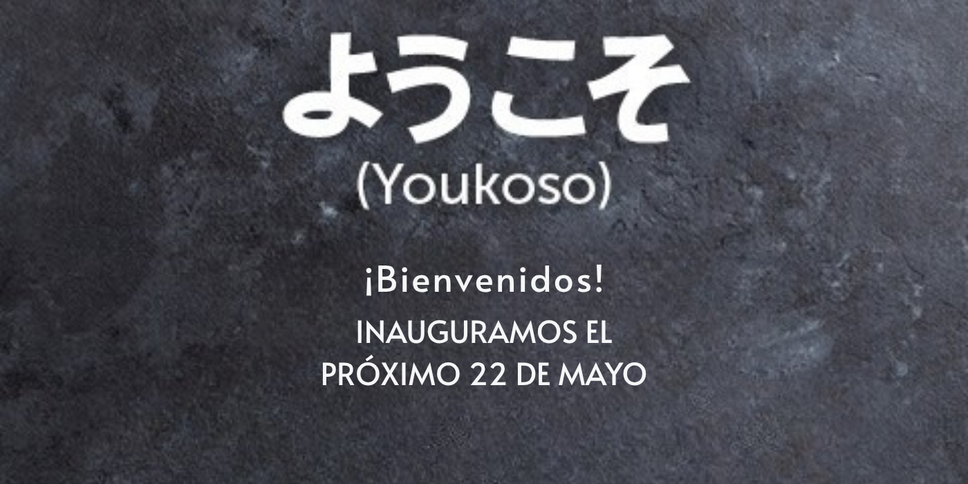 Portada “Bienvenidos” para la apertura de Sushisom Gandía (Myo) el 22 de mayo en Centro Comercial Myo Gandia. Menú Infinity (All You Can Eat a la carta) y experiencia japonesa moderna.